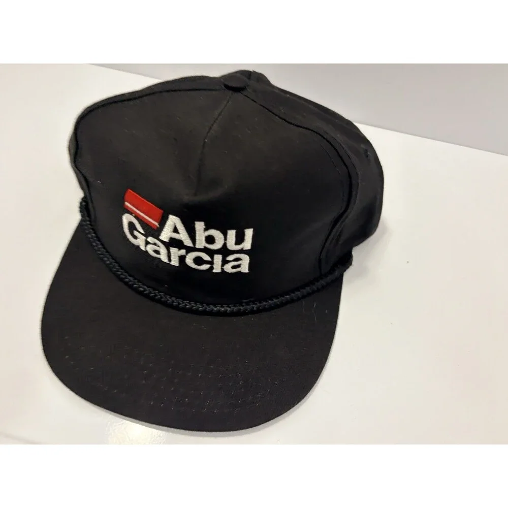 VTG Abu Garcia Big Rope High Crown Trucker Snapback Hat Super Retro Head To Toe